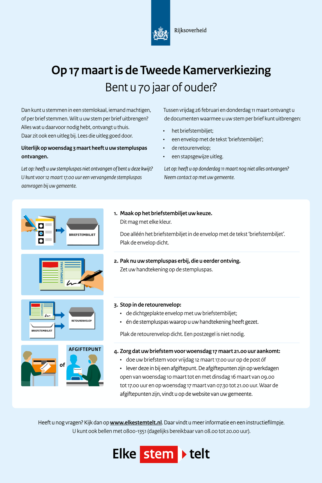 Advertentie Uitleg over briefstemmen 70+ | Brochure ...