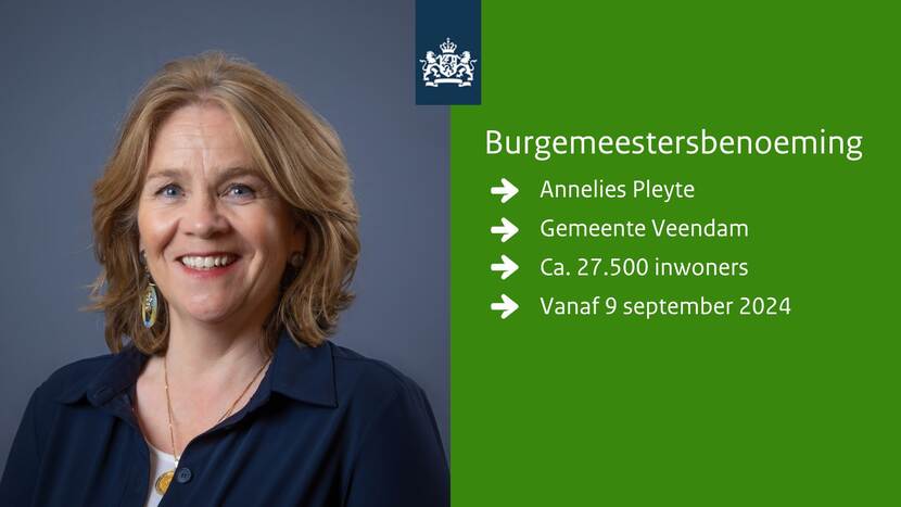 Burgemeestersbenoeming Annelies Pleyte